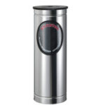 Porta Extintor Cilíndrico Inoxidable Pulido Para Pqs 4.5 A 9 Kg