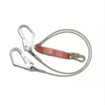 Línea Vida Acero 2 Brazo C/Amort Gancho Grande LV32G