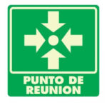 Señal Modelo 008 Punto De Reunión 25X25 Estireno