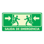 Señal Modelo 288 Salida De Emergencia 15X30 Acrilico Una Vista