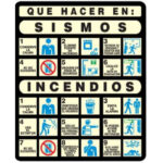 Señ. Sismo Incendio, 34x40, Acrilico Fotoluminiscente, Mod. 289