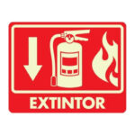 Señal Modelo 039 Extintor Con Flama Estireno