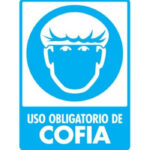 Señal Modelo 101 Uso De Cofia 30X40 Normal Estireno