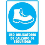 Señal Modelo 103 Uso De Calzado De Seguridad 30X40 Normal Estireno