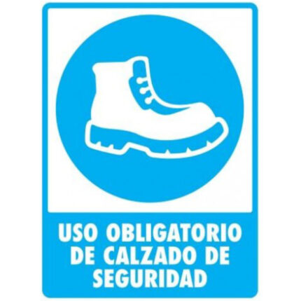 Señal Modelo 103 Uso De Calzado De Seguridad 30X40 Normal Estireno