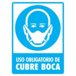 Señal Modelo 106 Uso De Cubre Boca 30X40 Normal Estireno
