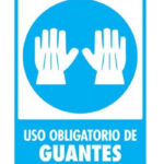 Señal Modelo 109 Uso De Guante 30X40 Normal Estireno