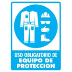 Señal Modelo 114 Uso De Equipo Protección 30X40 Normal Estireno