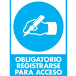 Señal Modelo 115 Obligatorio Registrarse 30X40 Normal Estireno