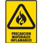 Señal Modelo 124 Materiales Inflamables 30X40 Normal Estireno