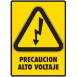 Señal Modelo 129 Alto Voltaje 30X40 Estireno Fotoluminiscente