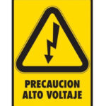 Señal Alto Voltaje, 20X25, Normal Estireno, Mod. 129