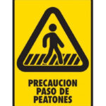 Señal Modelo 147 Paso De Peatones 30X40 Normal Estireno