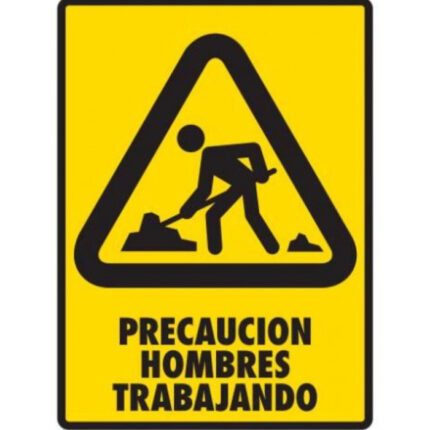 Señal Modelo 149 Hombres Trabajando 30X40 Normal Estireno