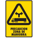 Señal Modelo 153 Zona De Maniobra 30X40 Normal Estireno