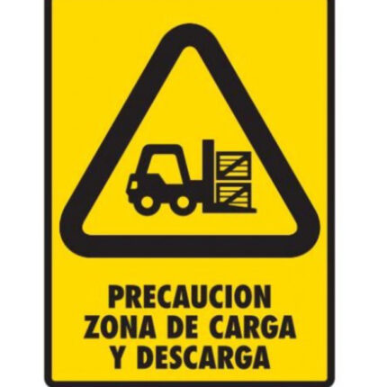 Señal Modelo 156 Zona De Descarga 30X40 Normal Estireno
