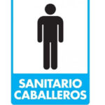 Señal Modelo 193 Sanitario Caballeros 30X40 Normal Estireno