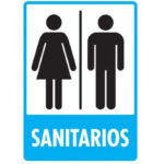 Señal Sanitarios 30X40 Normal Estireno Modelo 234