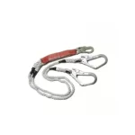 Línea vida Cuerda Trenzada Doble Brazo C/Amort Gancho Grande LV22G