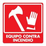 Señal Modelo 043 Equipo Contra Incendio 40X40 Estireno
