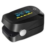 Oxímetro con pantalla LED de Alto Brillo con etiquetas SpO2 y PR modelo con barras de pulso