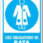 Señal Modelo 111 Uso Obligatorio De Bata 30X40 Normal Estireno
