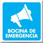 Señal Modelo 241 Bocina De Emergencia 25X25 Normal Estireno