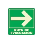 Señal Modelo 268 Ruta De Evacuación (Derecha) Acrilico