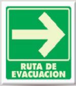Señal Modelo 001 Ruta De Evacuación (Derecha) Estireno - Image 2