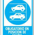 Señal Modelo 118 Obligatorio en Posicion de Salida 30X40 Normal Estireno