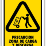 Señal Modelo 155 Zona De Carga y Descarga 30X40 Normal Estireno