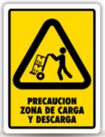 Señal Modelo 155 Zona De Carga y Descarga 30X40 Normal Estireno