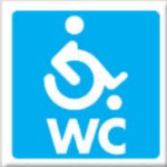 Señ. Minusválido  WC  25X25, Normal Estireno, Mod. 201