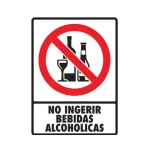 Señal Modelo 055 No Ingerir Bebidas Alcoholicas Estireno Normal 30X40