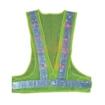 Chaleco De Malla Neón Con Luz Led (baterías no incluidas)