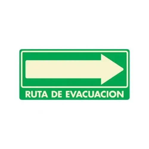 025 EVAC DERECHA Señ. Ruta De Evacuación , Mod. 025 Derecha Estireno - Imagen 1