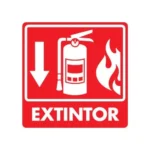 Señal Modelo 039 Extintor Con Flama Estireno