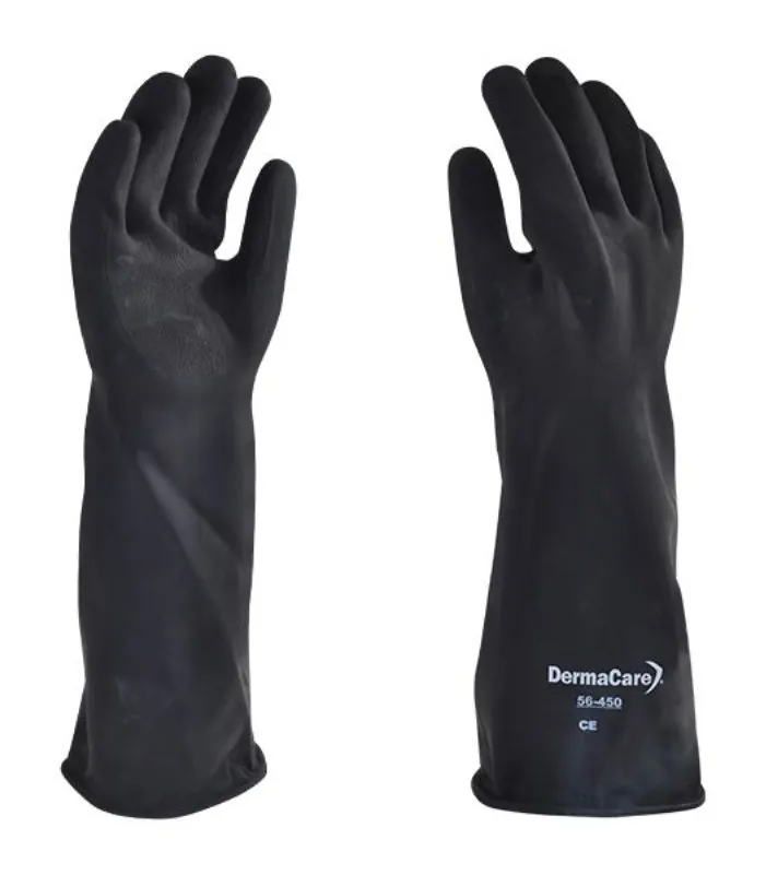 GU-56-450 Guante Negro 18"Latex. Contra Acidos 56-450 - Imagen 1