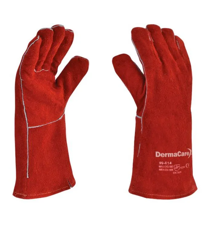 GU-99-814 Guante Soldador C/ Hilo de Kevlar Rojo 99-814 - Imagen 1